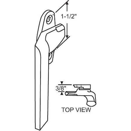 Strybuc Cam Handle White 32-403